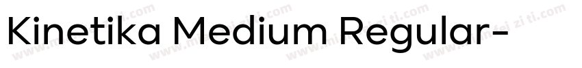 Kinetika Medium Regular字体转换